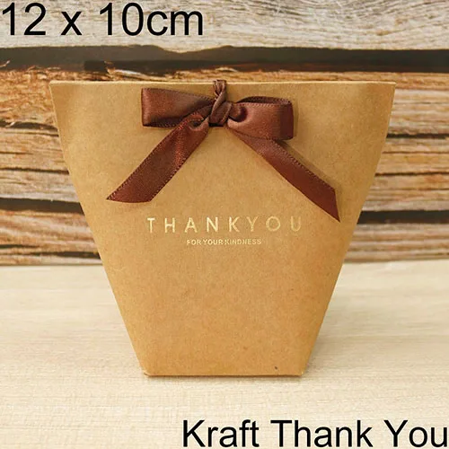12x10cm Thank you 5 шт. высококлассные черно-белые бронзовые "Merci" Сумки для конфет французские спасибо Свадебные сувениры Подарочная коробка посылка на день рождения - Цвет: 12x10cm Thank you