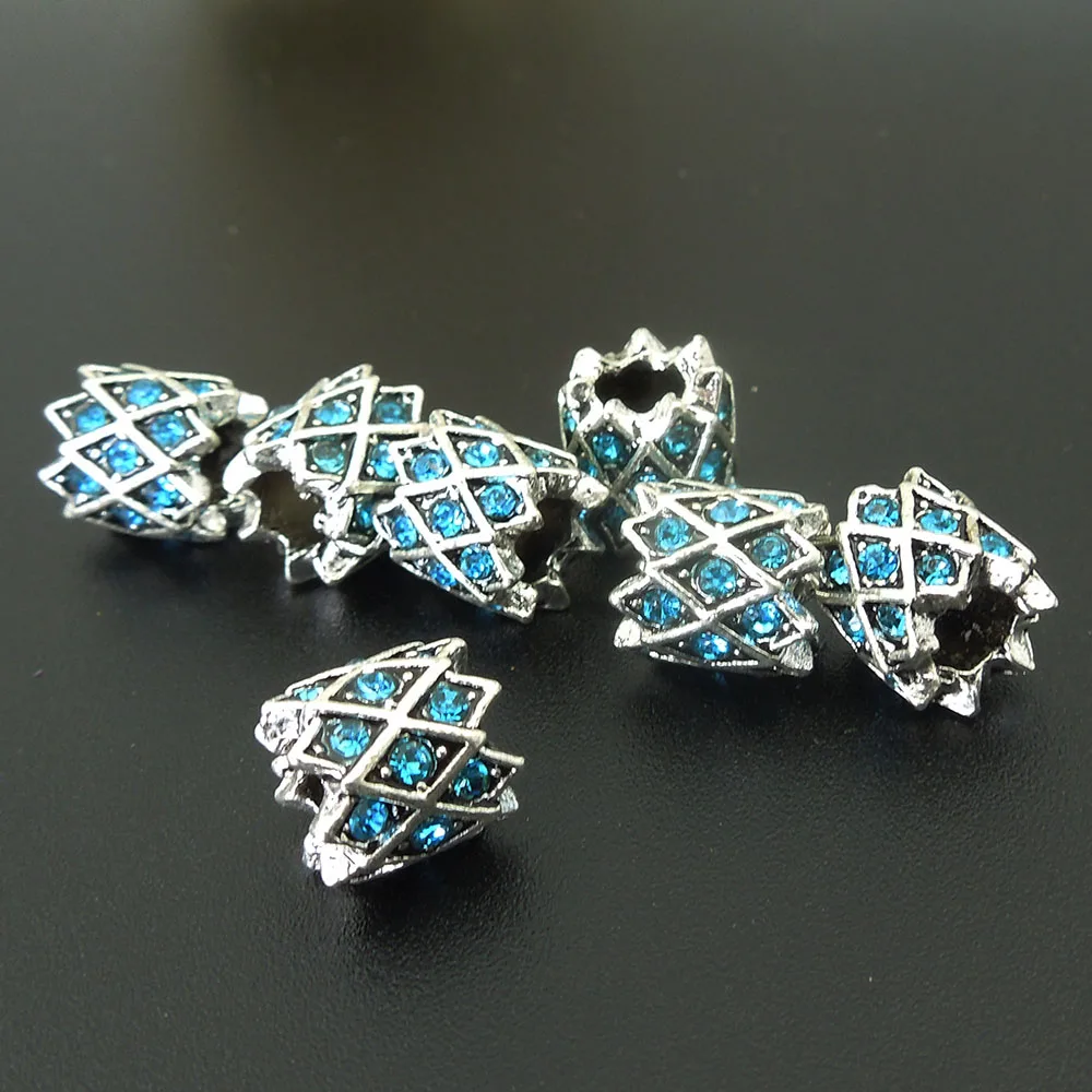 Бусины в виде дредов 9*9 мм отверстие: прибл. 4 10 шт.|spacer beads|beads crystalbeads spacers beads |