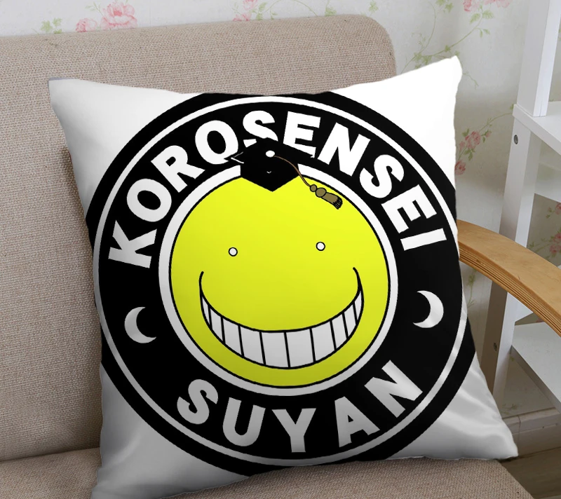Новый домашний текстиль двусторонний квадратный чехол для подушки Ansatsu Kyoushitsu