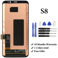 grade for samsung s8 lcd dispaly super amoled lcd with touch screen assembly replacement for samsung s8 g950 screen with tools