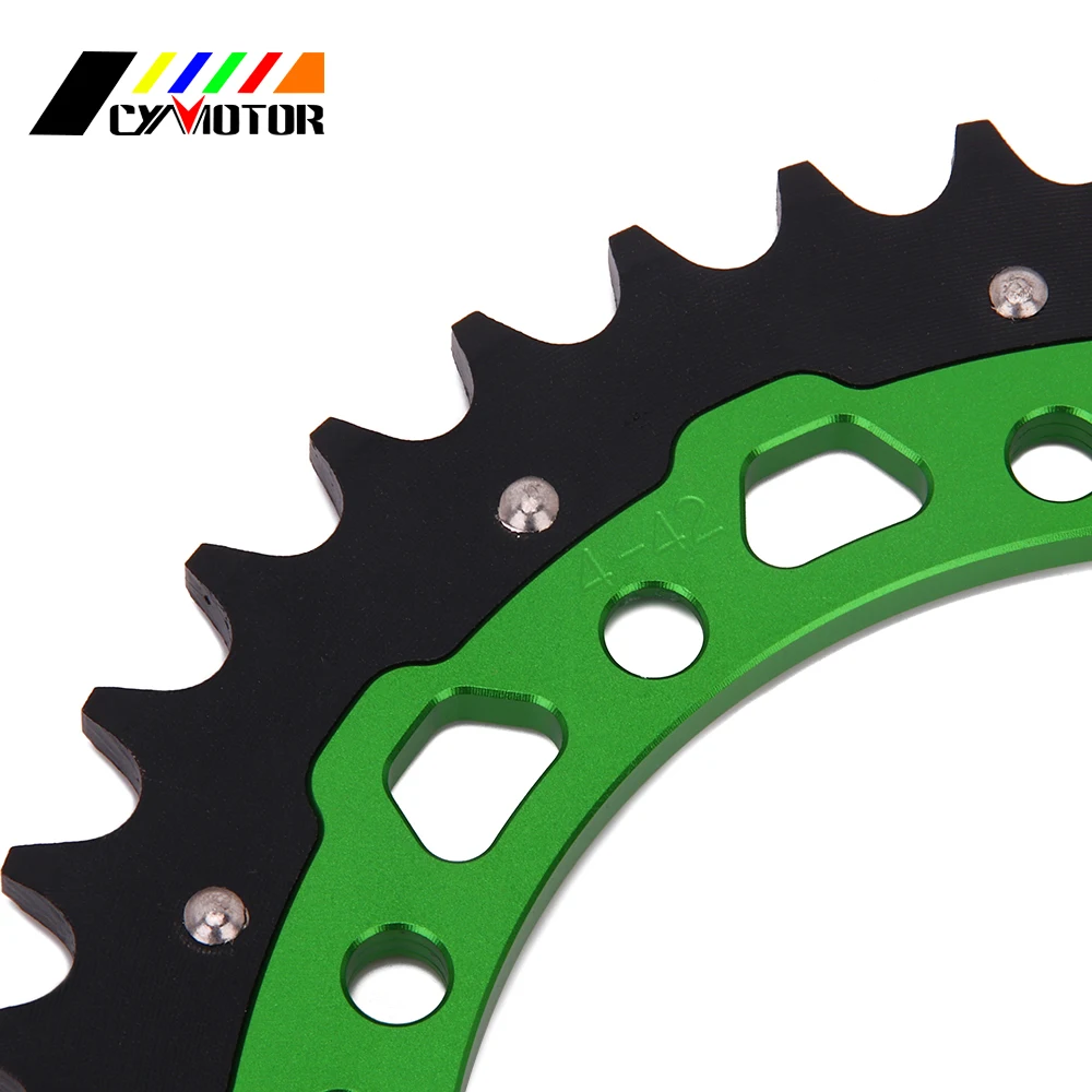 Задняя звездочка мотоцикла для Kawasaki Suzuki KDX KLX KX 125 200 200R 250 250F 300R 450R 450F 500 650 RMZ250 RMZ