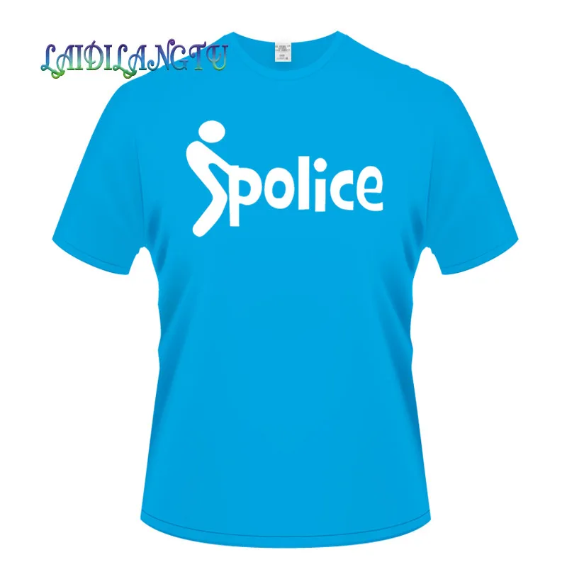 mens t shirts fashion F THE POLICE Funny Joke Prank Cop Plus Size Tee Shirt Homme Summer Short Sleeve Men T Shirts Male TShirts | Мужская