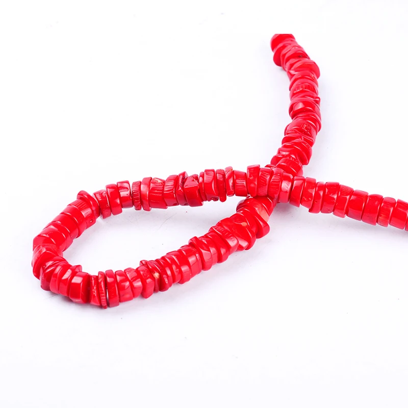 1 упак./лот высокое качество нестандартные круглые красные коралловые бусины