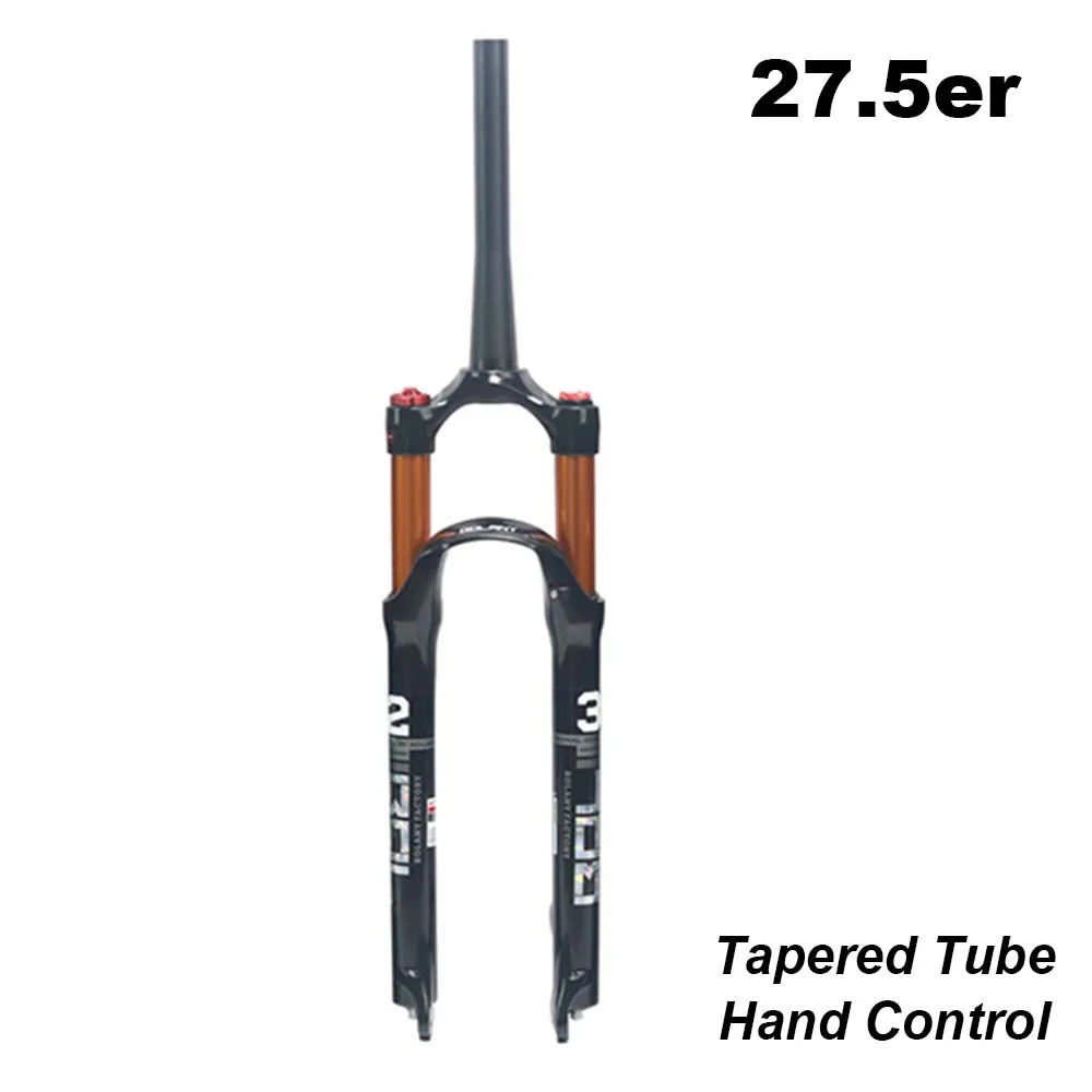27.5er Tapered Tube Передняя вилка для горного велосипеда Bolany 26, 27,5, 29er дюймов, из магниевого сплава, для горного велосипеда, 32 rl100мм, вилка, дисковый тормоз, запчасти для велосипеда - Цвет: 27.5er Tapered Tube