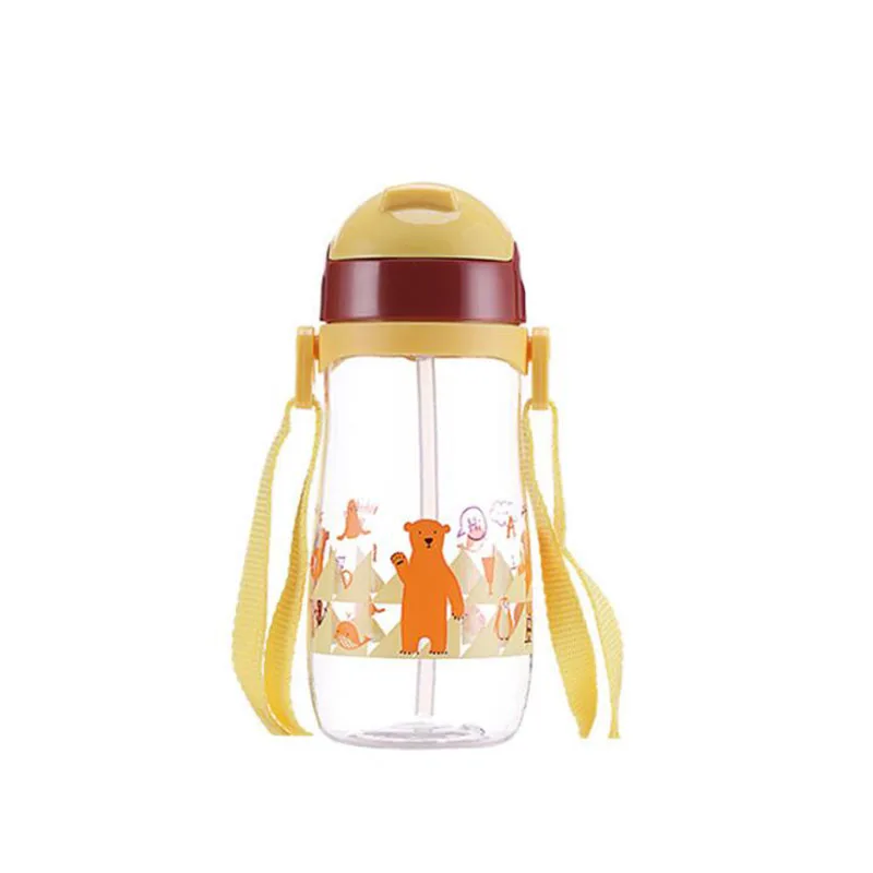 Kawaii Мультфильм Дети Школьная бутылка для воды розовый милый корейский Медведь