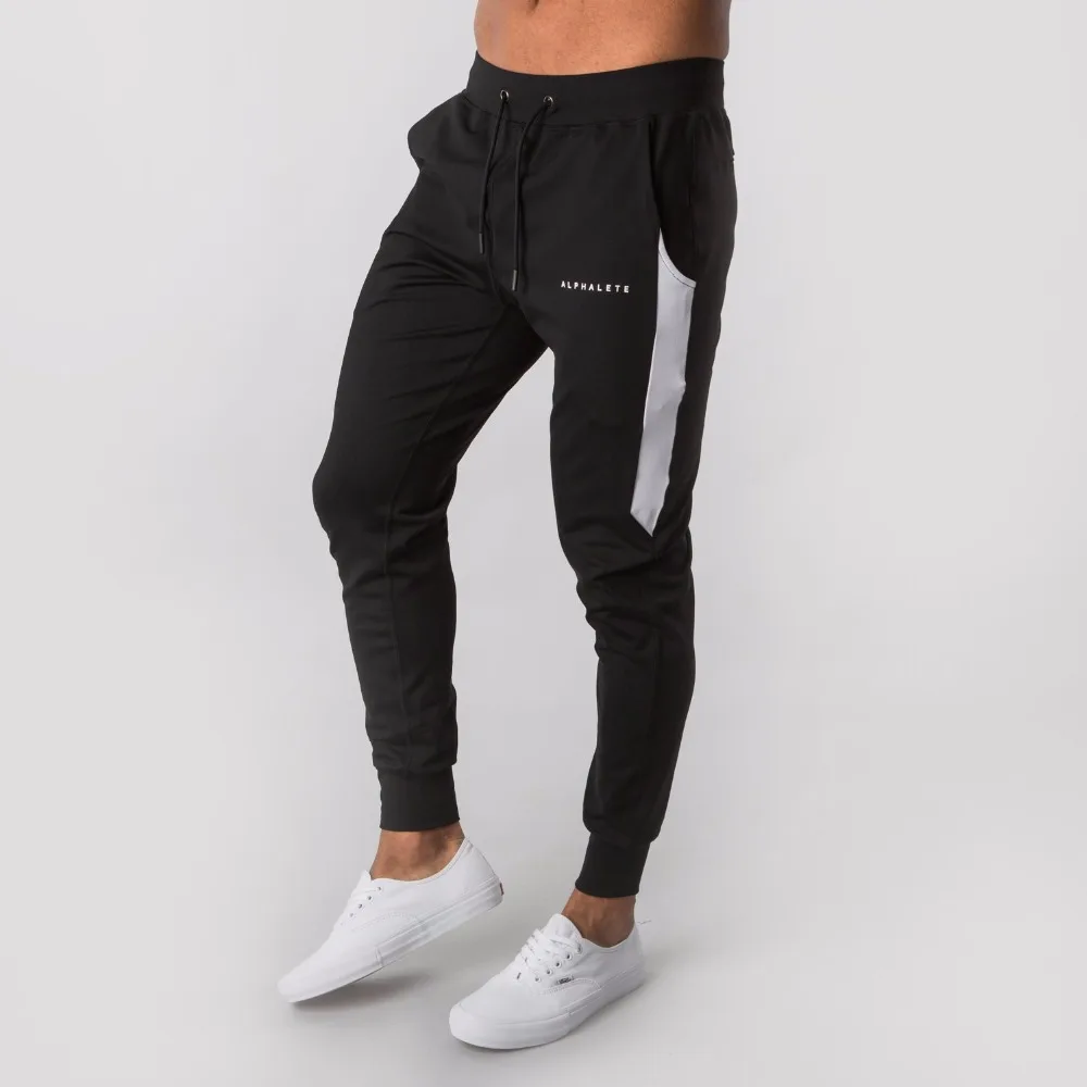 2019 New ALPHALETEGyms Mens Joggers Pants Fitness Casual Fashion Brand Sweatpants Bottom Snapback Men | Мужская одежда