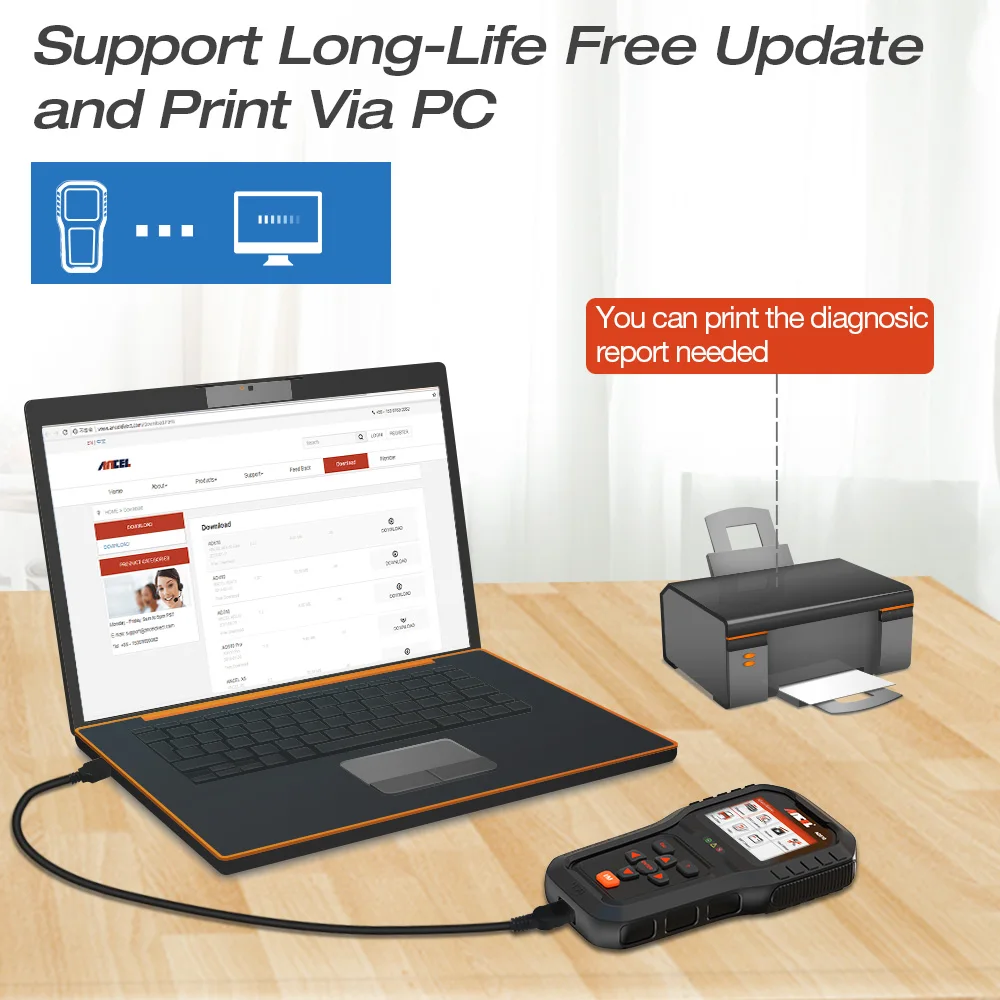 Оптовая продажа OBD2 сканер AD510 Авто ODB автомобиля Диагностика двигателя Code Reader