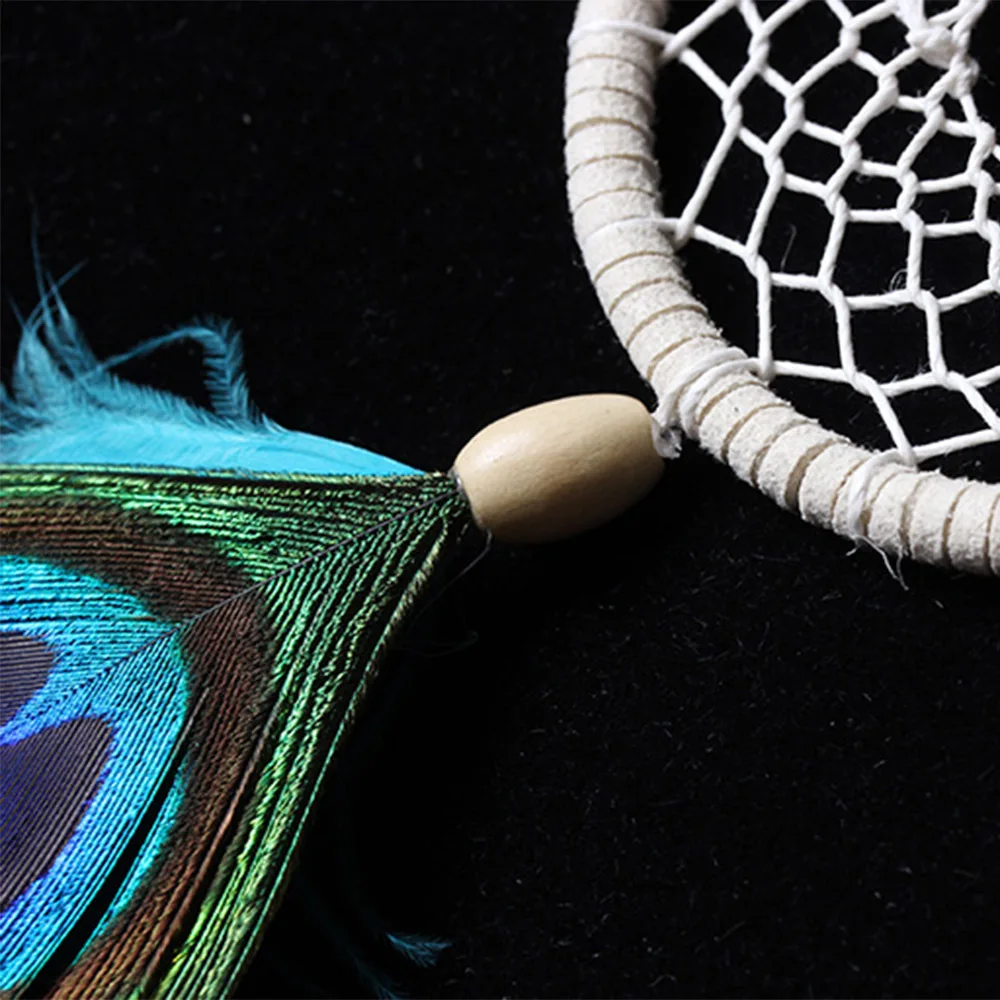 Ловец снов Павлин акссесуар для волос индийские перья стиль кулон украшение