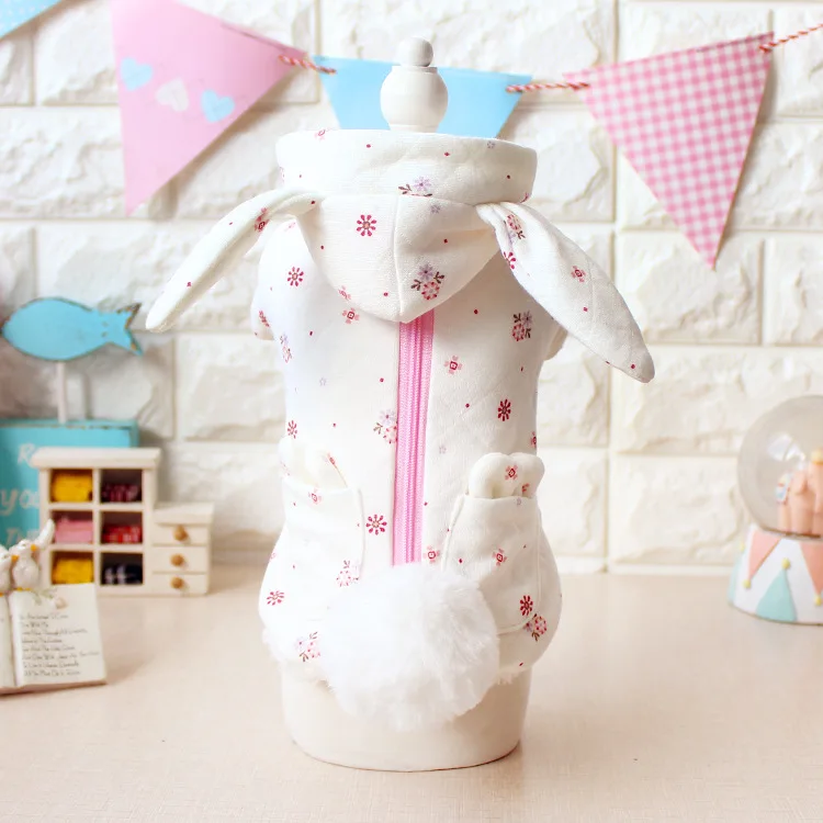 Милый костюм с большими ушами для хеллоуина собаки щенка кролика одежда зимнее