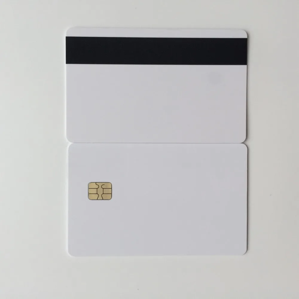200pcs/Lot SLE4442 chip card with HICO magnetic stripe inkjet printable contact pvc card for membership card supermarket card