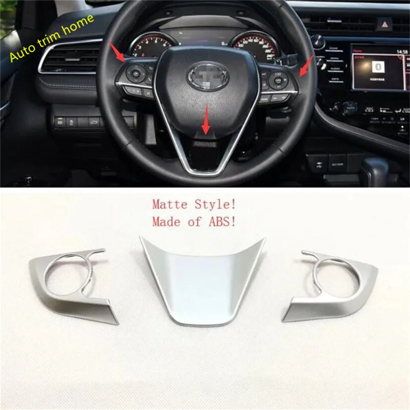 Model A Lapetus интерьер ремонт подходит для Toyota RAV4 RAV 4 Руль украшения крышка отделка/красный/матовый/углеродного волокна стиль - Название цвета: Model A