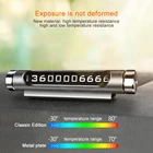 Автомобильный светящийся номерная табличка для парковки скрытый номер телефона 3D Мобильная карта Авто поворотные пластины Стайлинг автомобиля аксессуары для интерьера