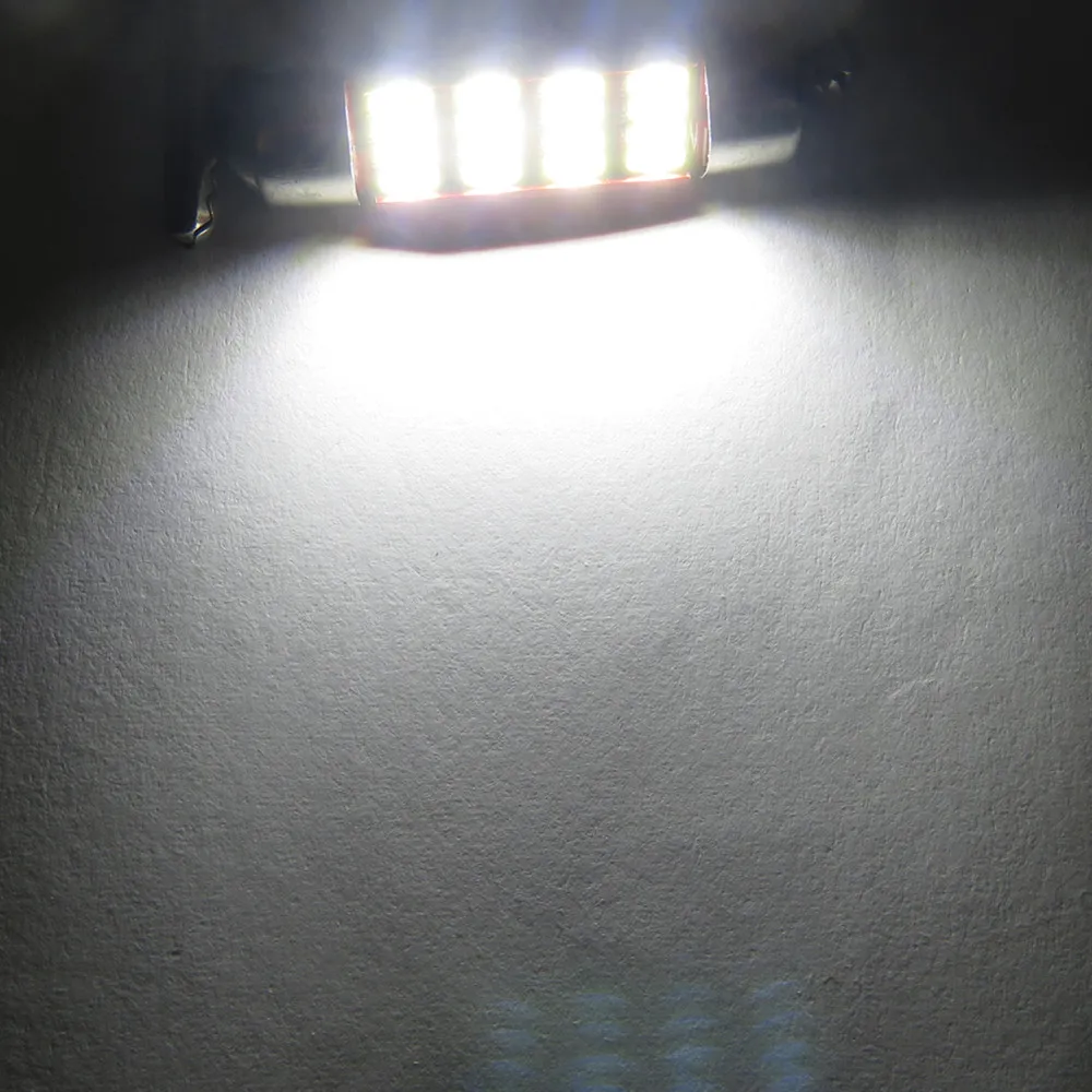 WLJH 2x Canbus светодиодный светильник C5W C10W 31 мм 36 мм 39 мм 41 мм SV8.5 4014SMD авто светодиодный светильник для салона автомобиля купольная карта номерного знака светильник