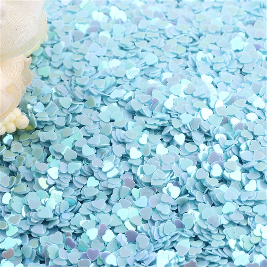 20 г голубое сердце ПВХ Sparkles блестками для ремесла швейная фурнитура пайетками