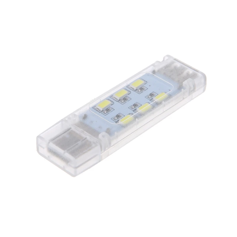 Мини USB СВЕТОДИОДНЫЙ ночной Светильник для кемпинга двухсторонний 12 светодиодов