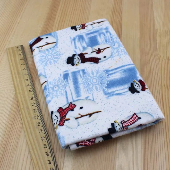 Рождественская флисовая ткань хлопчатобумажная трикотажная для шитье одежды и с
