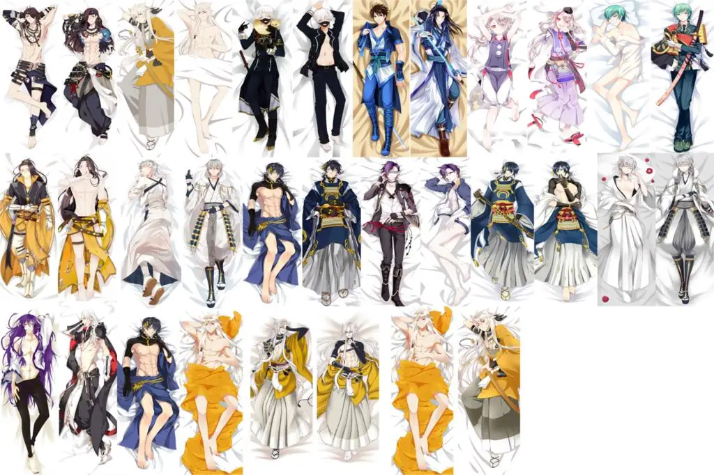 Аниме Touken Ranbu Online Mikazuki Munechika Kousetsusamonji Akashi Kuniyuki Подушка Dakimakura cover обнимающая