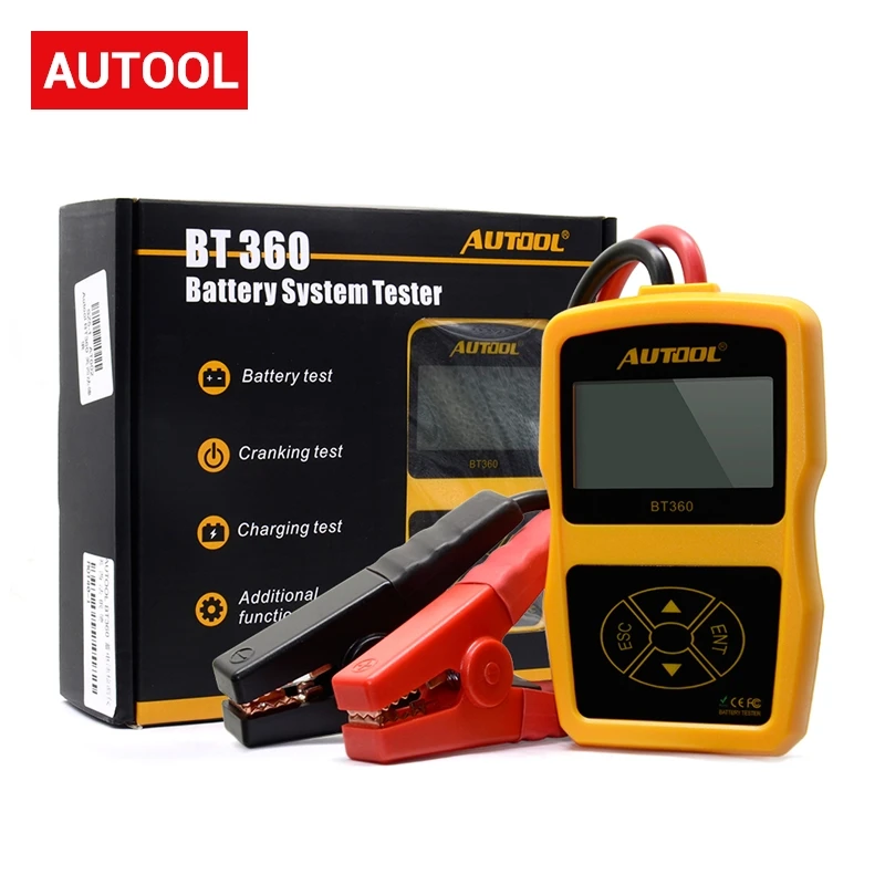 AUTOOL BT360 12 в цифровой тестер автомобильной батареи для утопленного геля BT 360 вольт