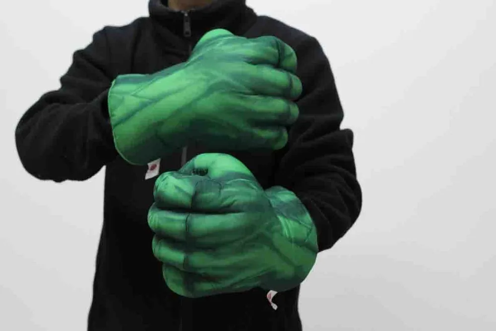 Зеленый Халк Плюшевые перчатки боксерские глушитель|hulk plush|gloves hulkhulk gloves |