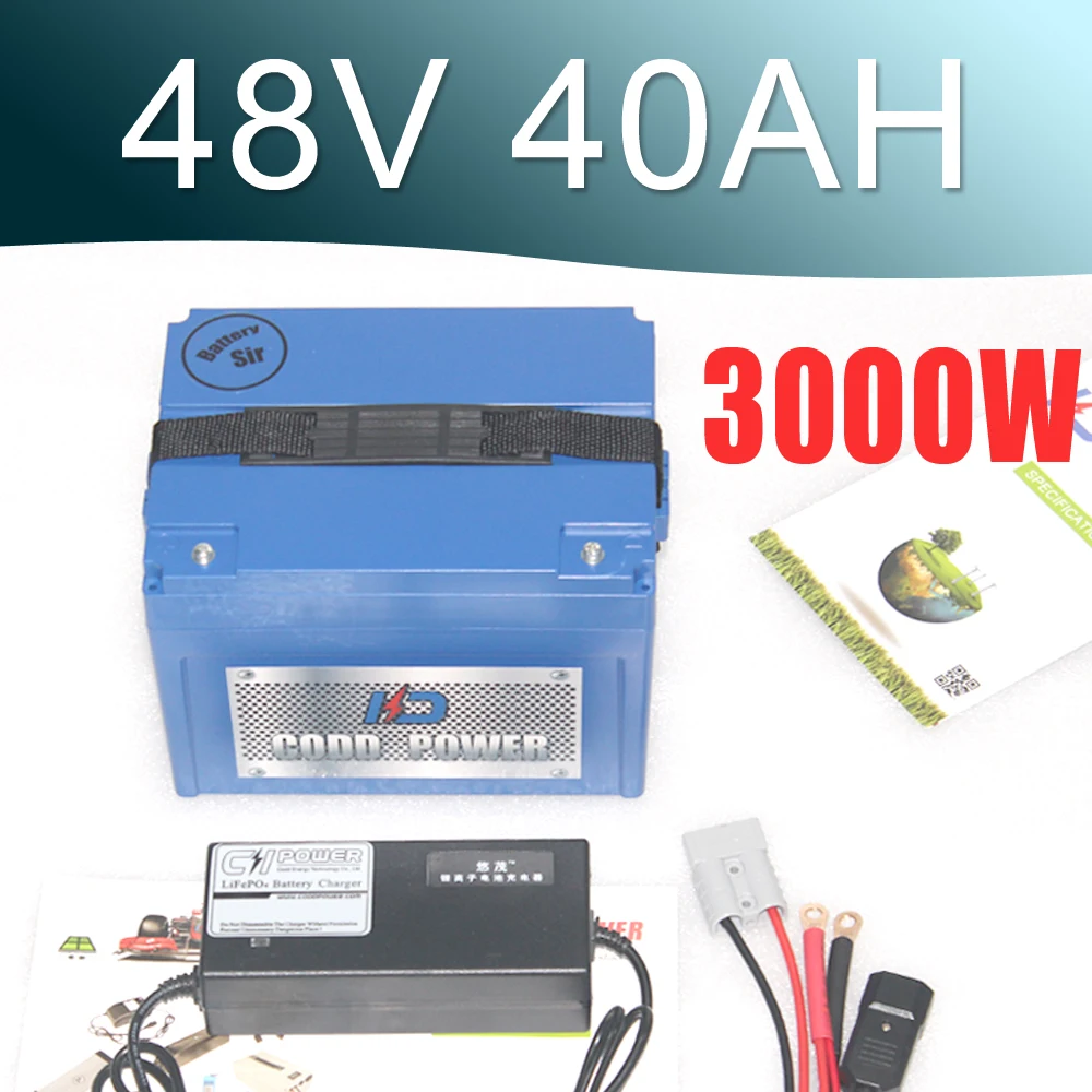 Аккумулятор для электрического велосипеда 48 в 40 Ач аккумулятор В с BMS 3000 Вт|48v electric