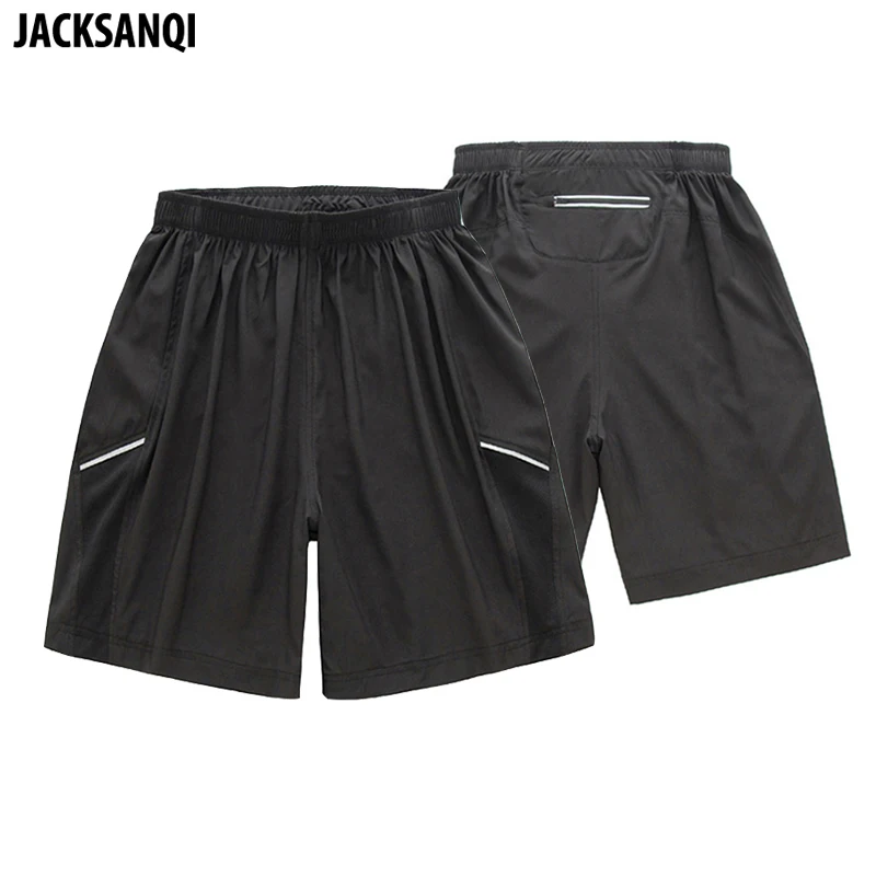 JACKSANQI Мужская короткая летняя быстросохнущая дышащая однотонная