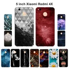 Чехол для Xiaomi Redmi 4X, мягкий силиконовый чехол из ТПУ для Xiaomi Redmi 4X, 5,0 дюйма, чехол для Scape Painted funda xaomi 4x4 x