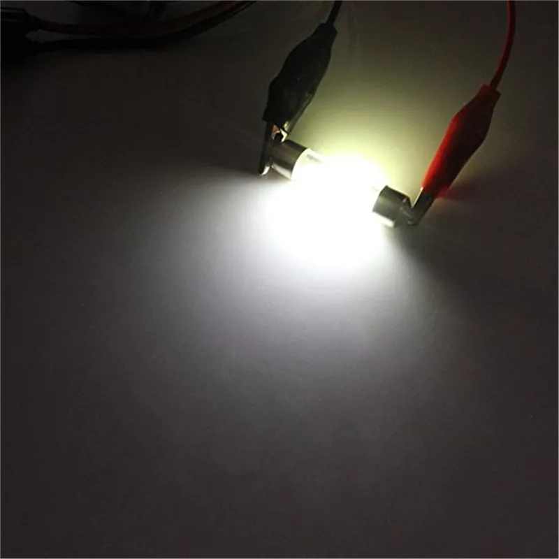 

10pcs/lot Car Light 36mm Reading Lamp COB Chip LED Festoon Lights Warm/White/Blue Color 31mm 39mm 41mm Auto Car 12V for Car