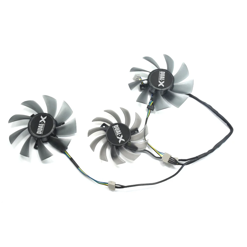 3 шт./лот DIY 85 мм 4Pin FD7010H12S DC12V 0.35A охлаждающий вентилятор Замена для Sapphire R9 270x2G Black