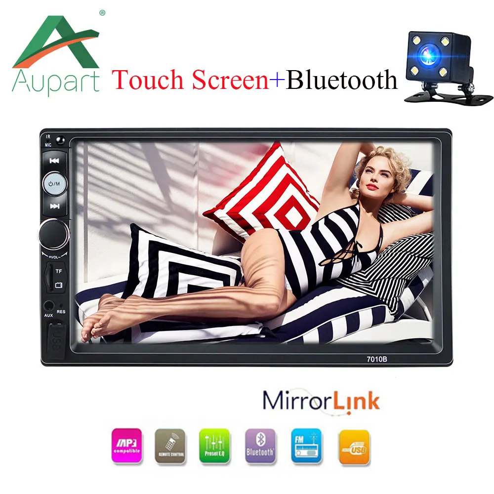 Авторадио 2 din автомагнитола 7 &quotHD плеер MP5 сенсорный экран цифровой дисплей Bluetooth