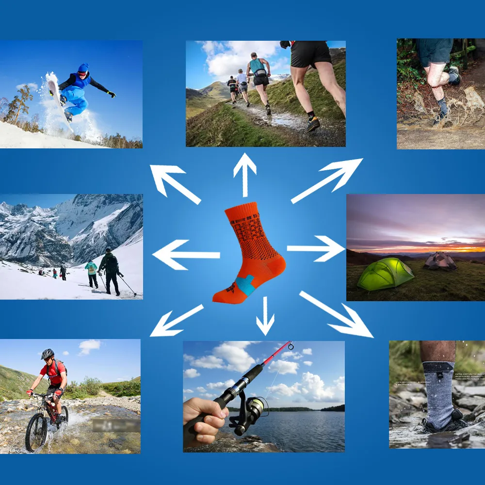 

Unisex Cycling/Running/Climing/Hiking Socks Waterproof Men Socks Outdoor Sports socks