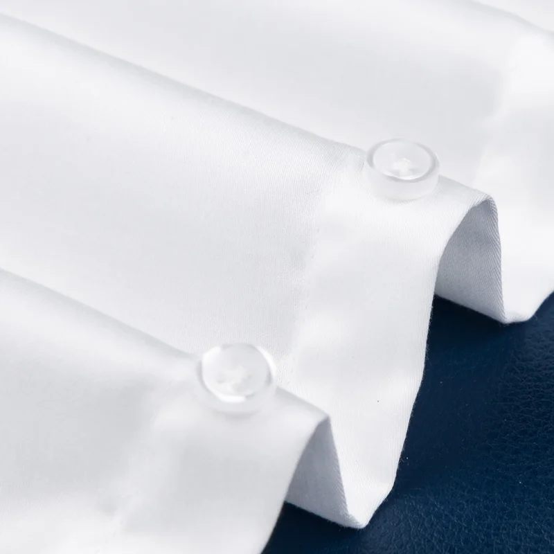 100% Мерсеризованный хлопок мужская рубашка деловая с длинным рукавом однотонная