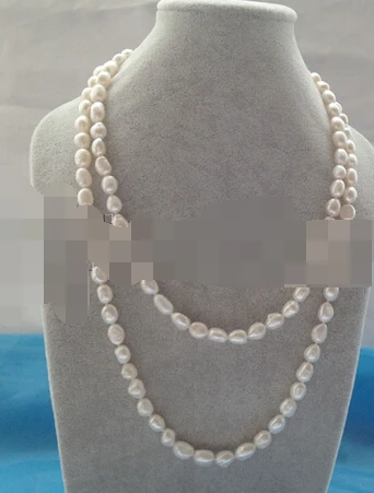 08148 natural white baroque freshwater pearl necklace | Украшения и аксессуары