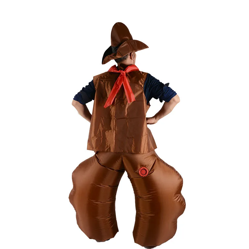 Взрослые искусственные надувные костюмы в Западном ковбойском стиле надувной