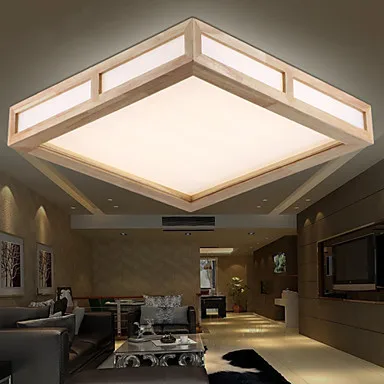 

LED Modern home lighting wood living room ceiling lights New concept design wood ceiling lamp for bedroom home 110-220V