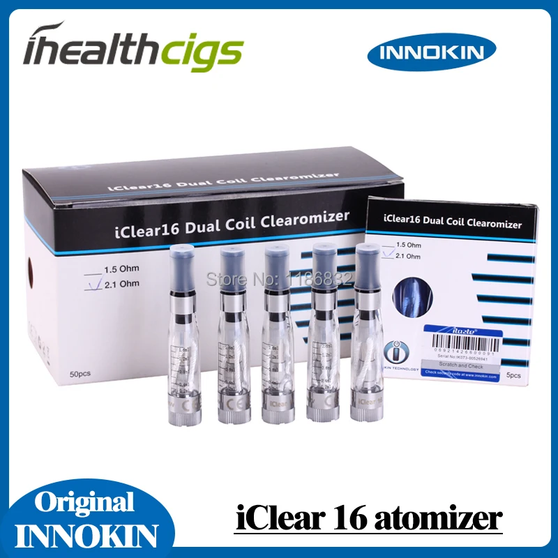 Оригинальный Innokin iclear 16 распылитель 1 6 мл ёмкость двойной катушки clearomizer для