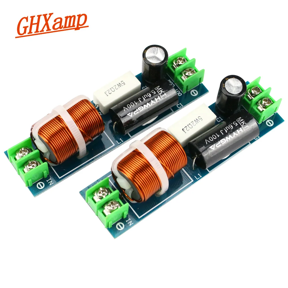 Maneira mediante Mid Divisor de Freqüência para 2-6.5 Ghxamp Carro Midrange Crossover Alto-falante 1 Polegada Filtro 2 Pces 60-120 w