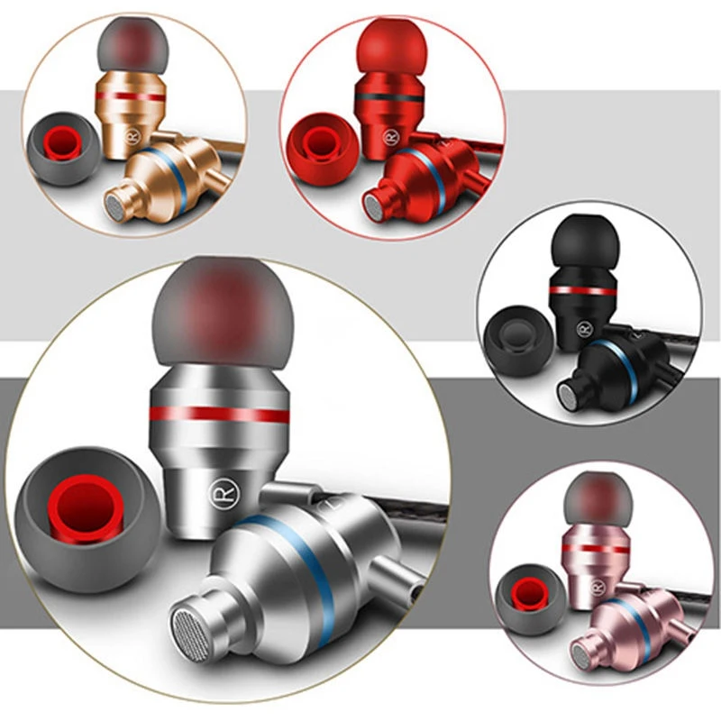 3 5 мм Проводные супер бас наушники спортивные с шумоподавлением микрофоном