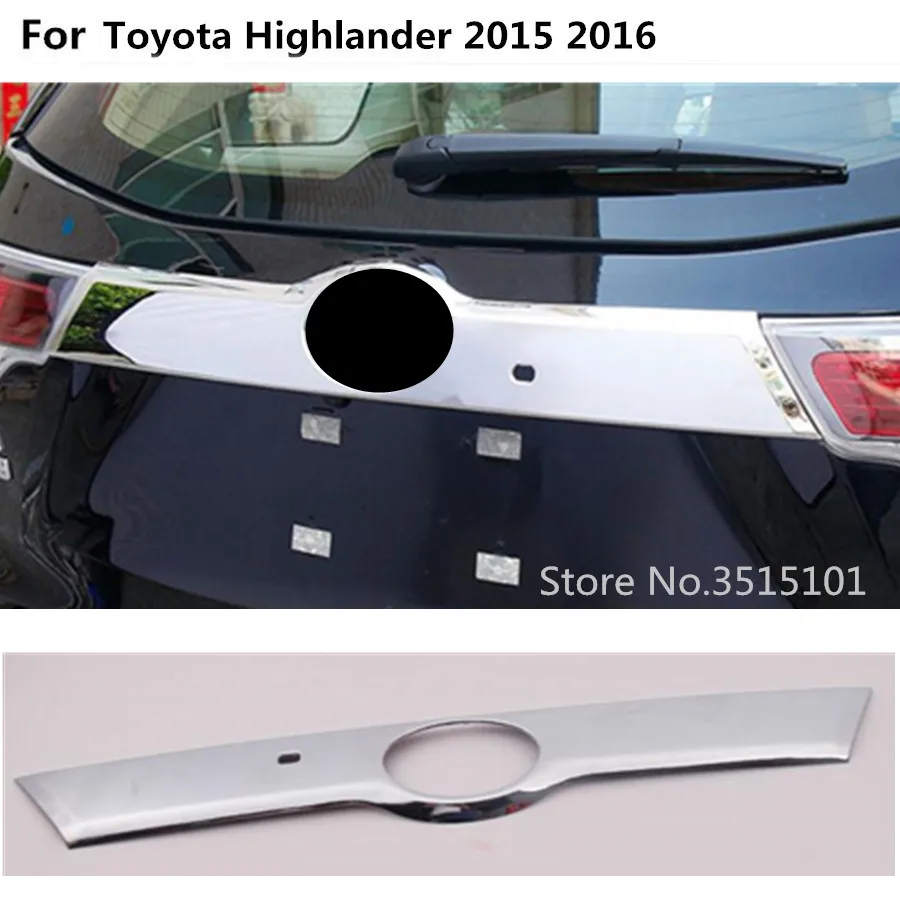 Автомобильная ABS хромированная задняя дверь Лицензия бампер рамка Накладка