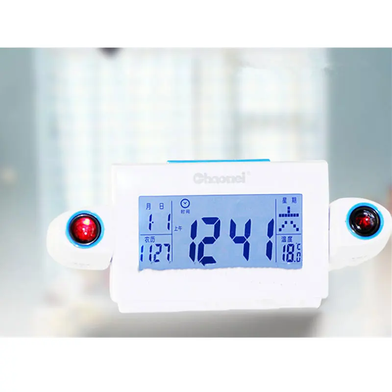 ЖК дисплей с двойным проекционным голосовым управлением часы цифровые