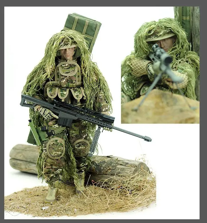 1/6 12-дюймовый Пластик моделирование кукла Пластик коллекция уровень мульти-аксессуар Снайпер с Barrett военная модель солдаты