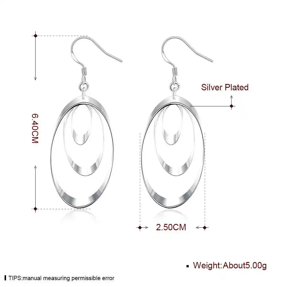 KITEAL 2018 Newest silver color women earrings Multi layer hollow oval drop leaf earing geometry brinco Personalized | Украшения и