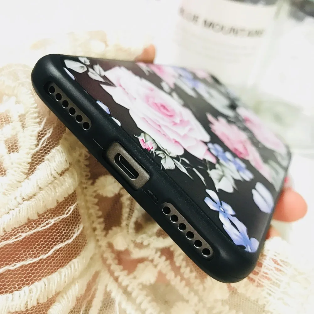 Для Xiaomi Redmi Примечание 5A 2 GB 3 TPU силиконовый 3D Рельефный цветок Роскошные Чехлы