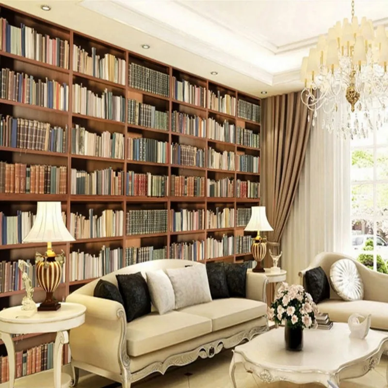 Винтажные художественные обои Colomac Relics фотообои для книжной полки Обучающие с