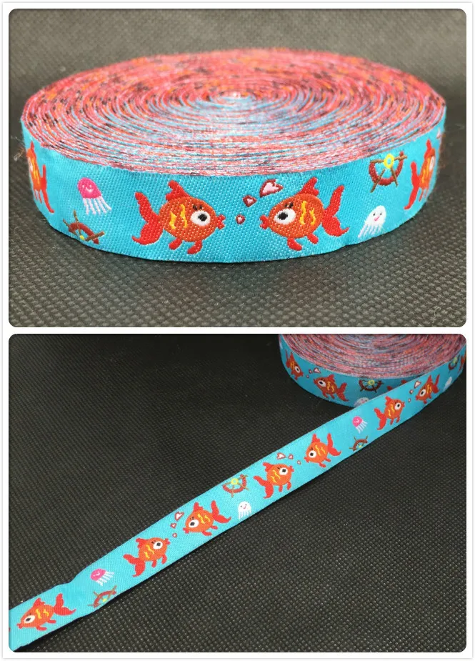 Лента из жаккардовой ткани с героями мультфильмов аксессуары ручной работы