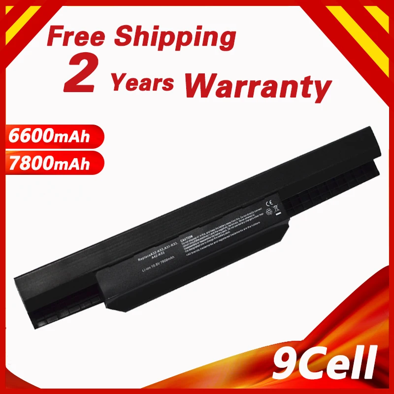Gololoo Аккумулятор для ноутбука ASUS A31 K53 A32 A43 A45 A54 A83 A84 K43 K54 K84 P43 P53 X43 X44 X53 X5P X84|laptop