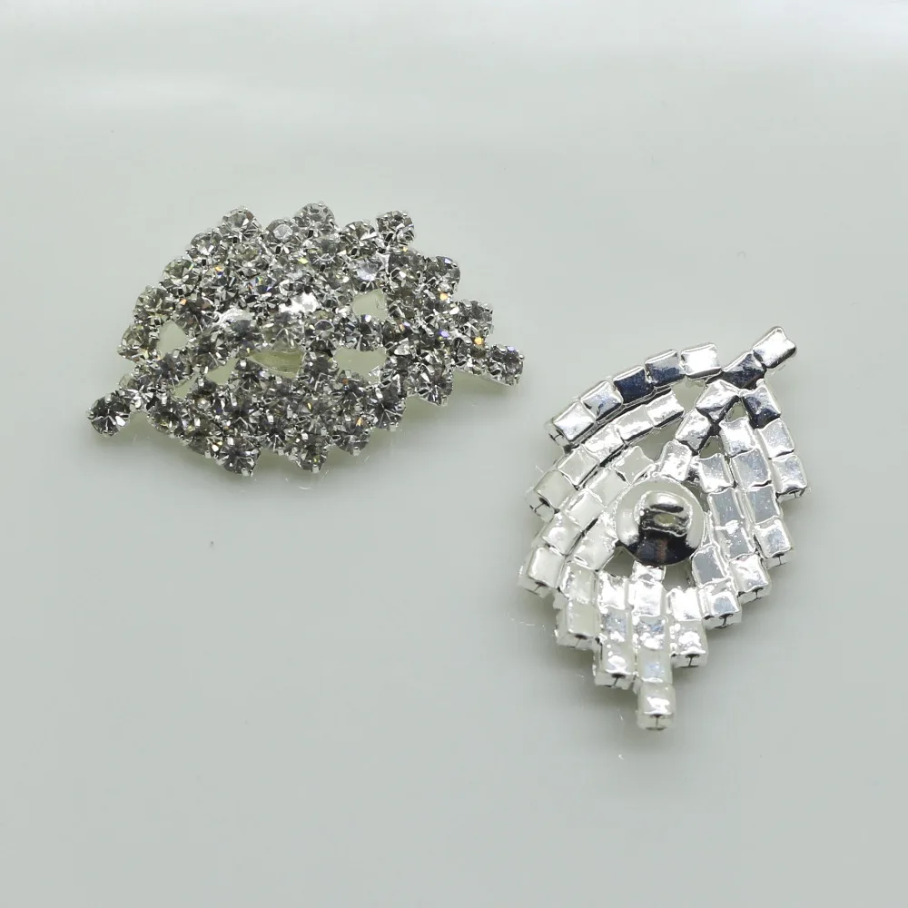 Fashin Новинка 5 шт./лот потрясающая прозрачная Серебряная пуговица с кристаллами