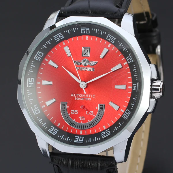 WINNER классический мужской футляр для часов из сплава автоматический механический