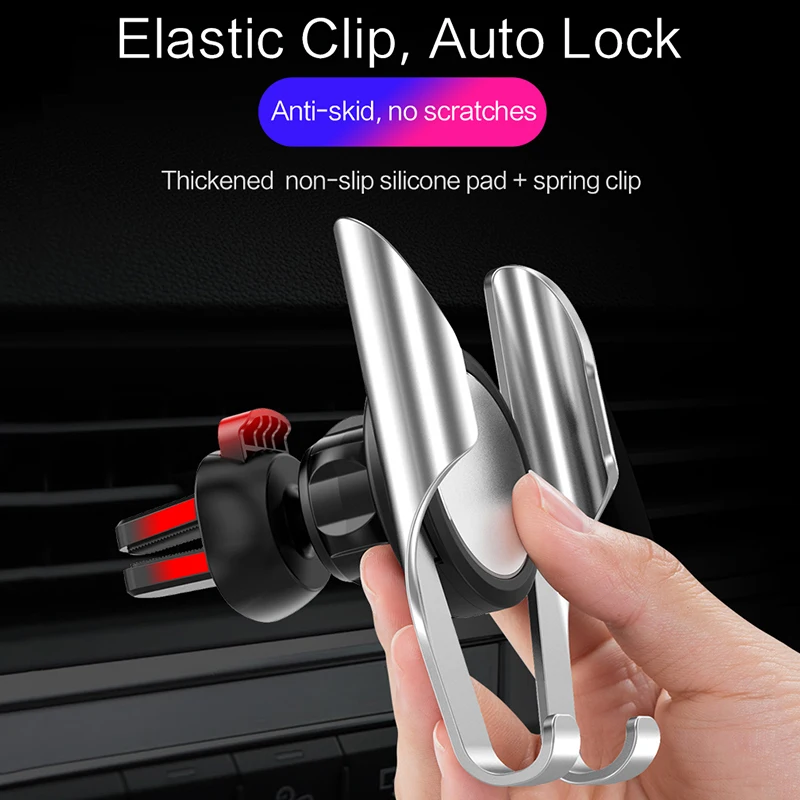 LINGCHEN автомобильный держатель телефона для iPhone поворотный в Автомобиль Air Vent