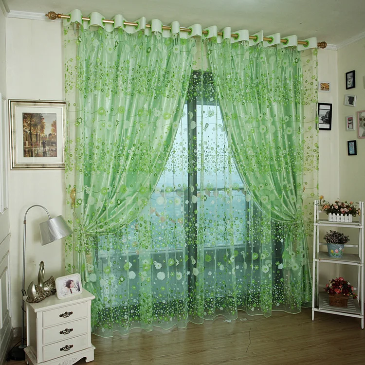 XinHuaEase Flower Rustic Roman Curtain Yarn Customize Finished Products Balcony Vorhang Romantic Sheer Curtains for Window | Дом и сад