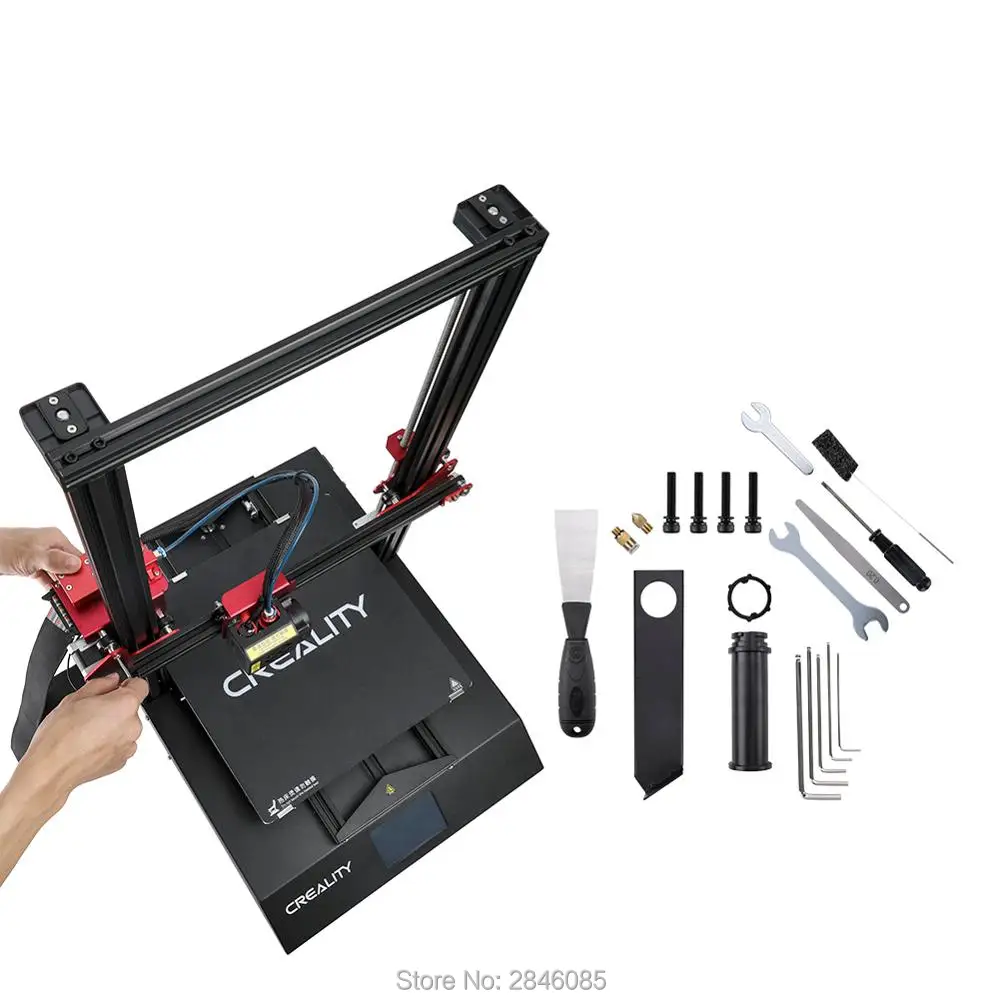 CREALITY 3D Автоматическое выравнивание CR-10S профессиональный принтер сенсорный ЖК-дисплей двойной экструзии печать